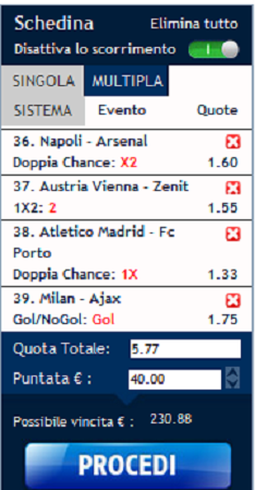 pronostici schedine pronte