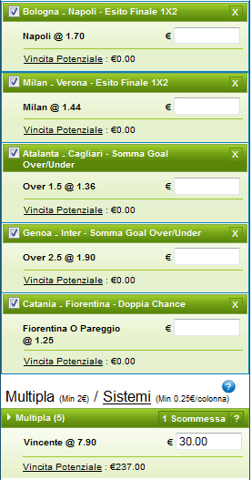 pronostici 19 gennaio