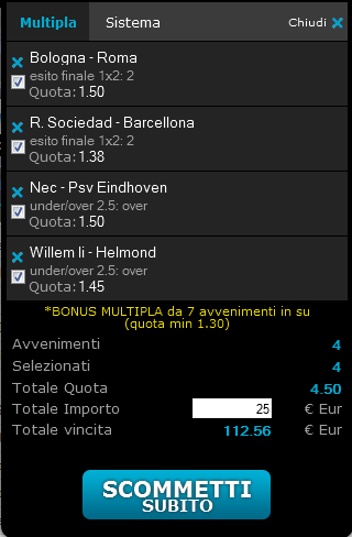 pronostici sabato sera
