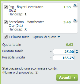 pronostici champions league