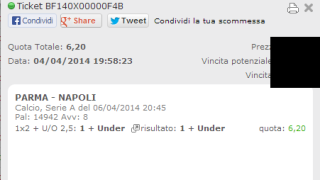 Combobet vincente Parma-Napoli