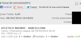 Scommessa Vincente Champions League 09-04-2014
