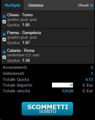 scommessa calcio serie a