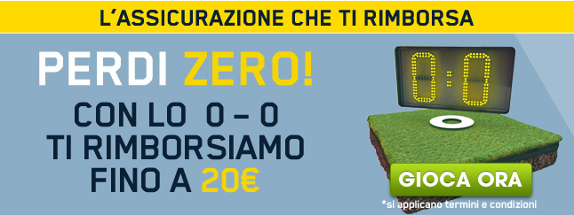 Perdi Zero con William Hill