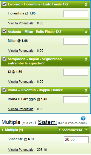 scommessa serie a 10 maggio 2014