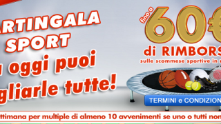 Promozione BetFlag ” Martingala Sport” 60 € di BONUS