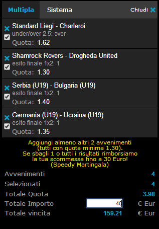 pronostici calcio 25 luglio