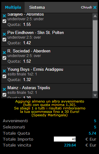pronostici calcio 31 luglio