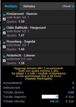 pronostici calcio 20 luglio