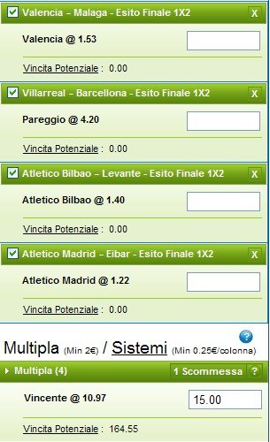 Pronostici Liga seconda giornata