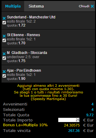 pronostici domenica 24 agosto