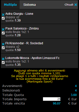 preliminari europa league