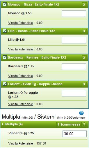 Pronostici ottava giornata ligua 1 2014-15