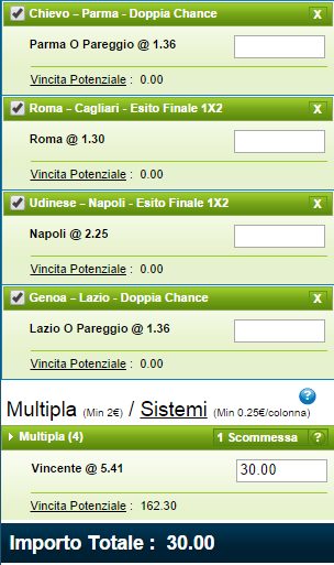 scommessa serie a