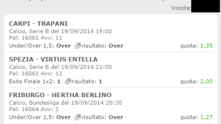 Scommessa Vincente 19-09-2014