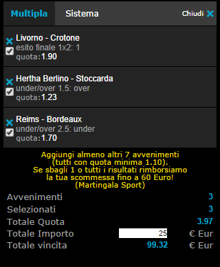 Scommesse pronte