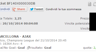 Combobet Vincente Barcellona-Ajax 21-10-2014