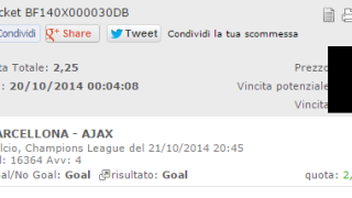 Combobet Vincente Barcellona-Ajax 21-10-2014 Combobet Vincente Barcellona-Ajax 21-10-2014