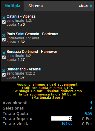 pronostici calcio oggi