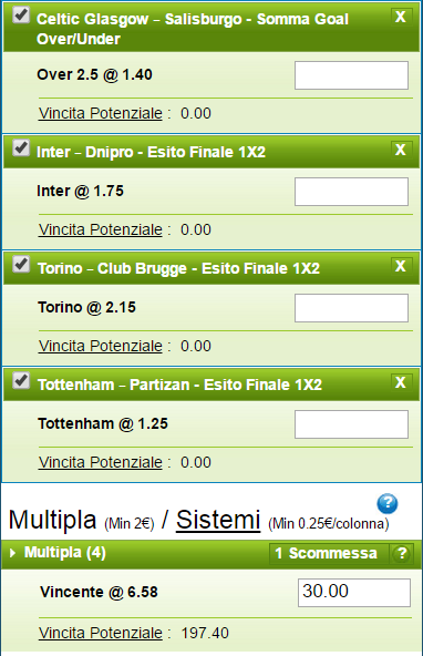 pronostici europa league