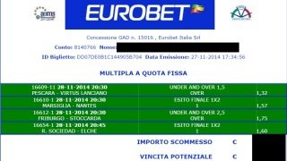 Scommessa Vincente 28-11-2014