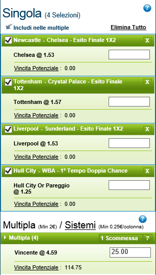 Pronostici Premier League 06-07 e 08 Novembre 2014
