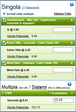 Pronostici Premier League 06-07 e 08 Novembre 2014