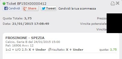 Scommesse Vincenti 24-01-2015