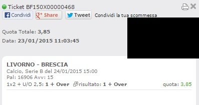 Scommesse Vincenti 24-01-2015