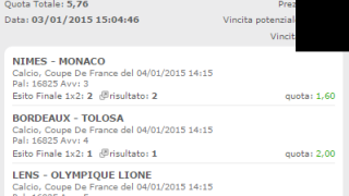 Scommessa Vincente 04-01-2015