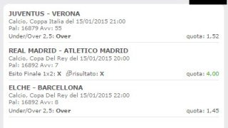 Scommessa Vincente 15-01-2015