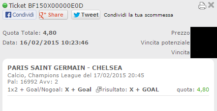 Scommesse vincenti 10 febbraio 2015