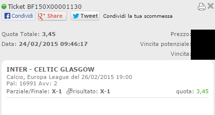 Scommesse vincenti Europa League 26 febbraio 2015