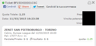 Scommesse Vincenti Europa League 12 Marzo 2015