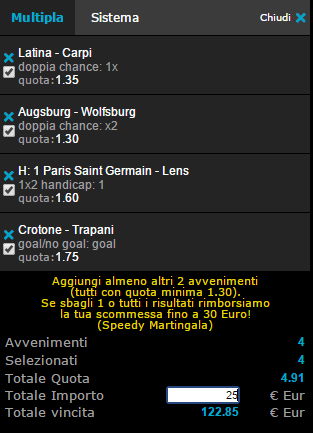 multipla sabato 7 marzo 2015