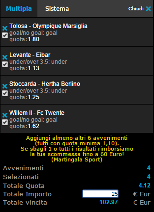 multipla venerdì 6-3-15