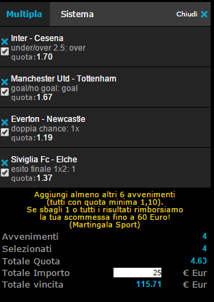 schedina domenica 15-03-15