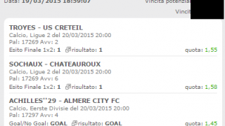 Scommessa Vincente Venerdì 20 Marzo 2015