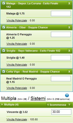 Pronostici Liga 214-15
