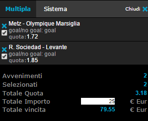 multipla venerdì 1 maggio