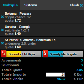 scommesse pronte di oggi 2015-06-09