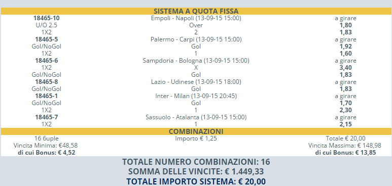 sistema serie a