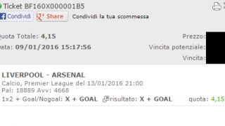 Scommesse vincenti 13-01-16