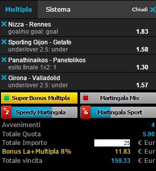 scommesse pronte di oggi 2016-01-04