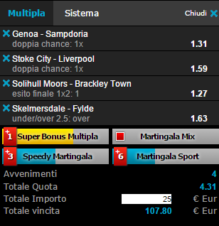 scommesse pronte di oggi 2016-01-05