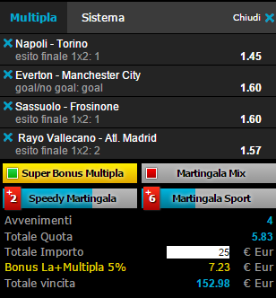 scommesse pronte di oggi 2016-01-06