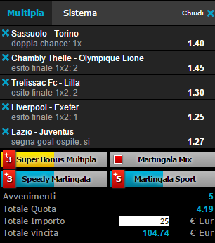 scommesse pronte di oggi 2016-01-20