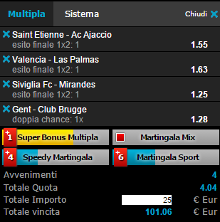 scommesse pronte di oggi 2016-01-21