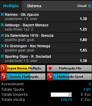 scommesse pronte di oggi 2016-01-22