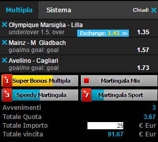 scommesse pronte di oggi 2016-01-29